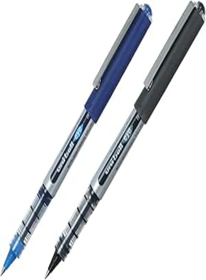 Uni-ball Ub150 Eye Pen, Pack of 2 - Blue and Black